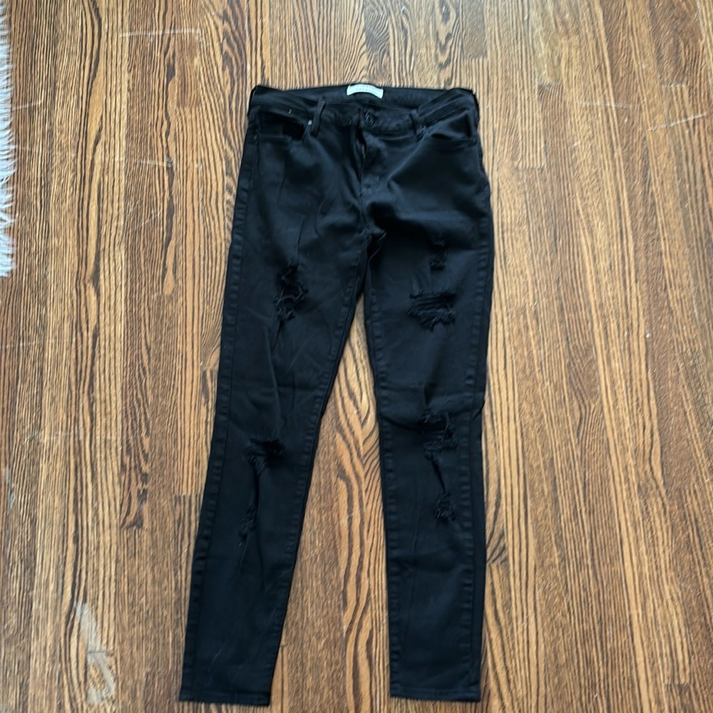 PacSun black ripped skinny jeans